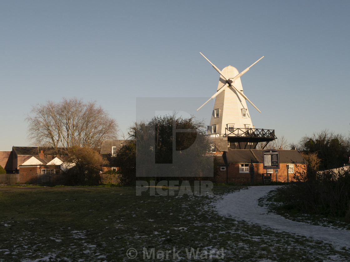 "Rye Windmill." stock image