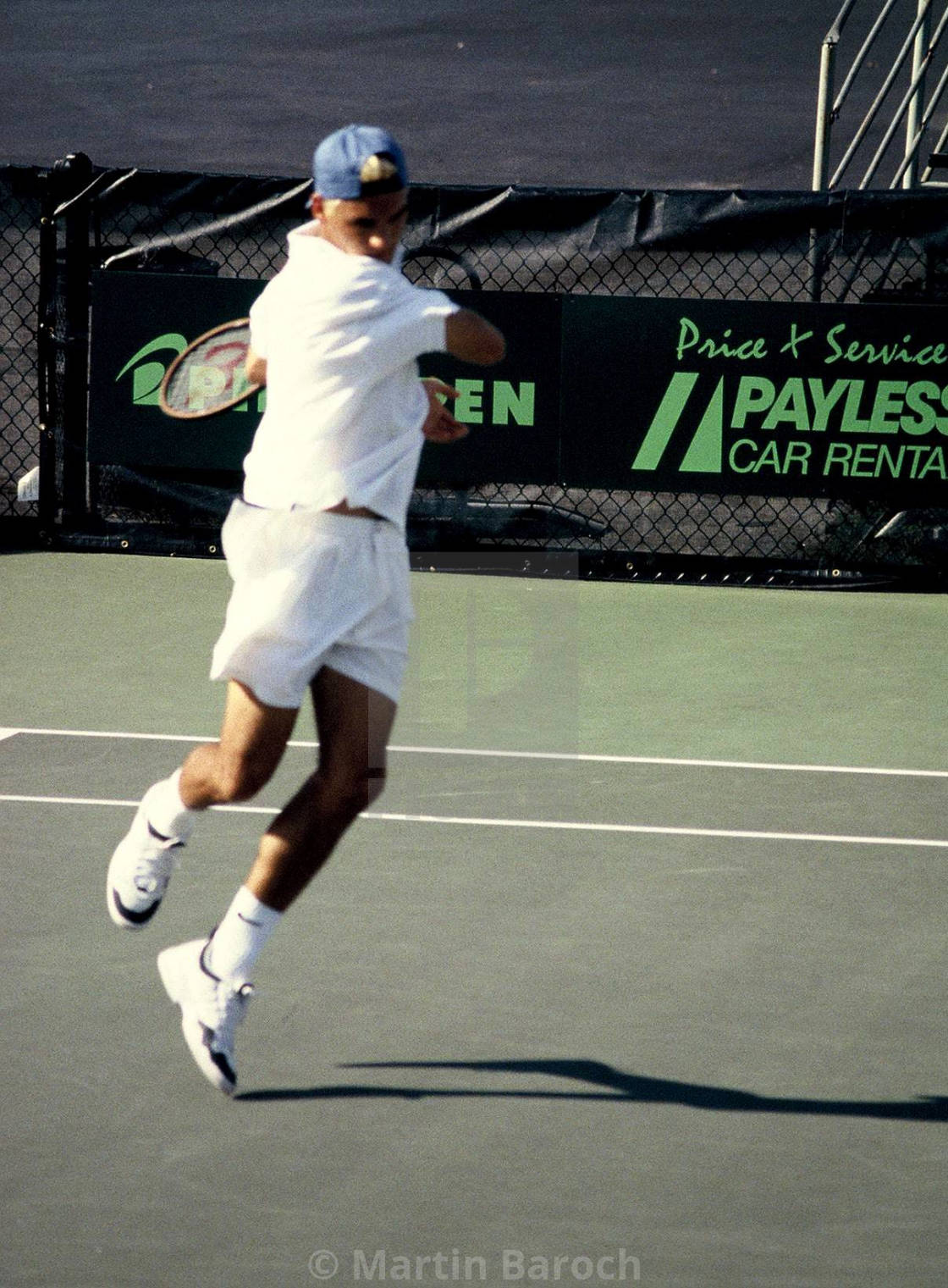 "Young Roger Federer Forehand" stock image