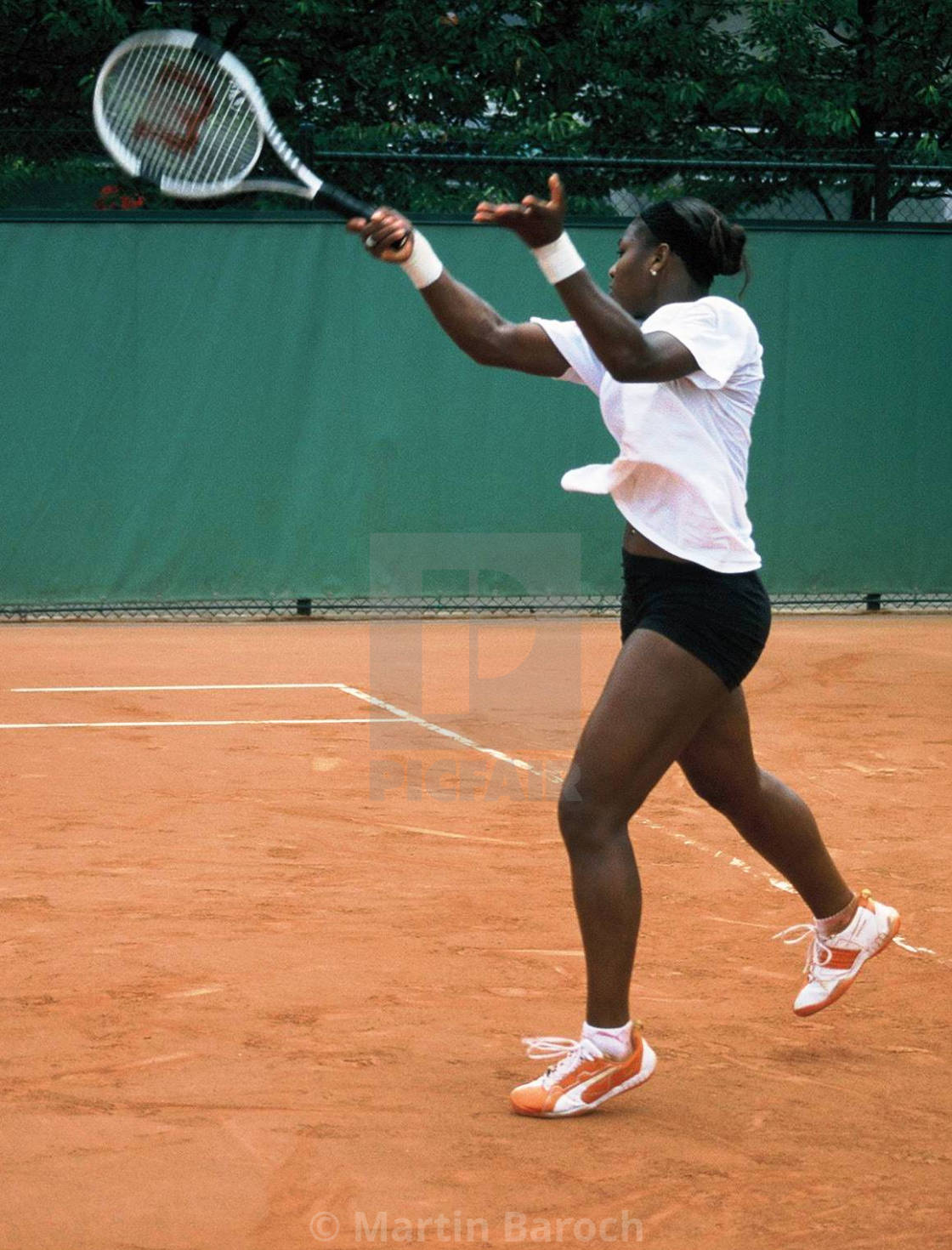 "Serena Wiliams Forehand 3.0" stock image