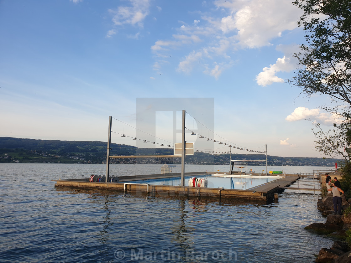 "Swimming Pool Horgen" stock image