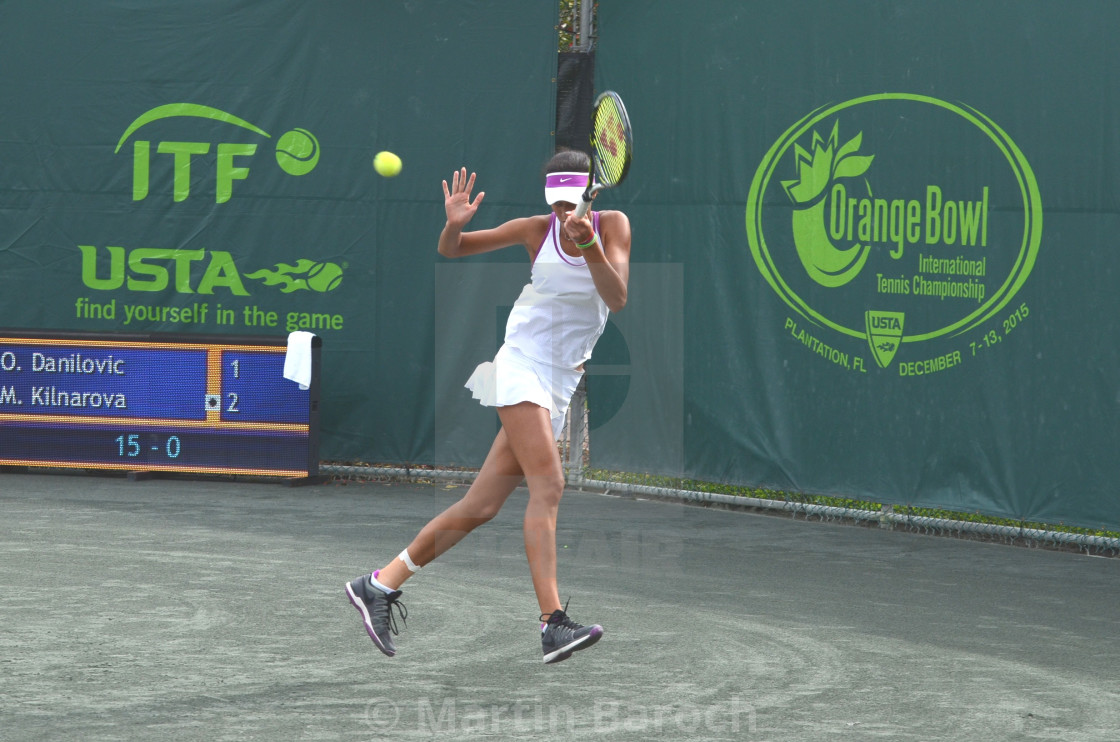 "Olga Danilovic Forehand 2.0" stock image