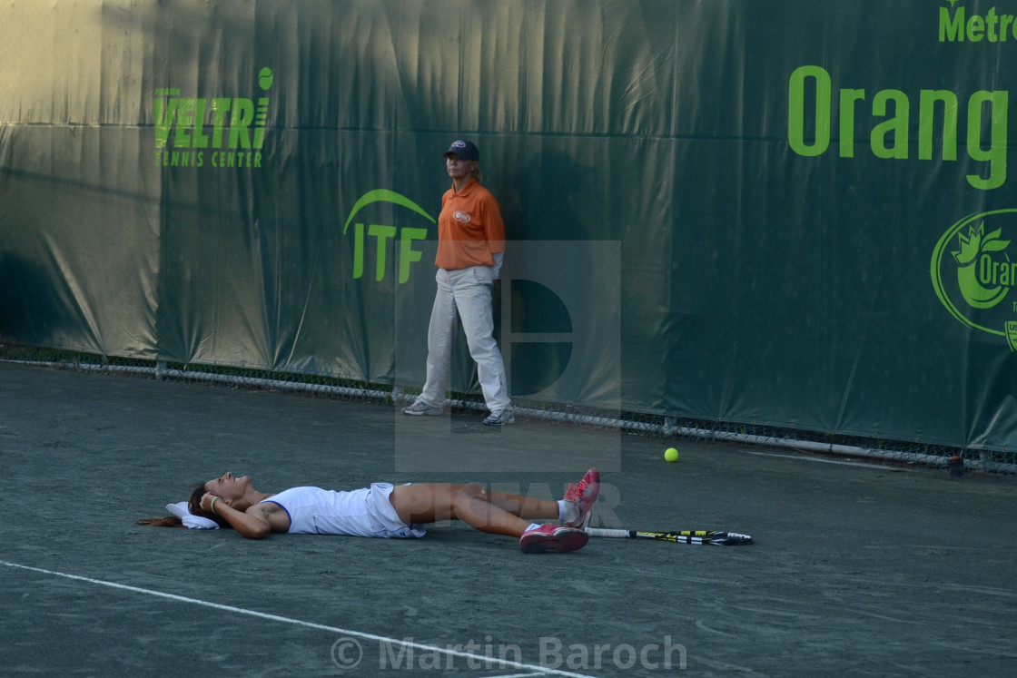 "Marie Carle Winning Orange Bowl" stock image