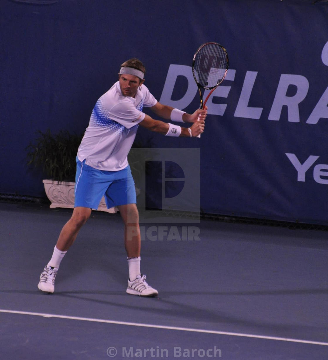 "Mardy Fish Two-handed Backhand" stock image