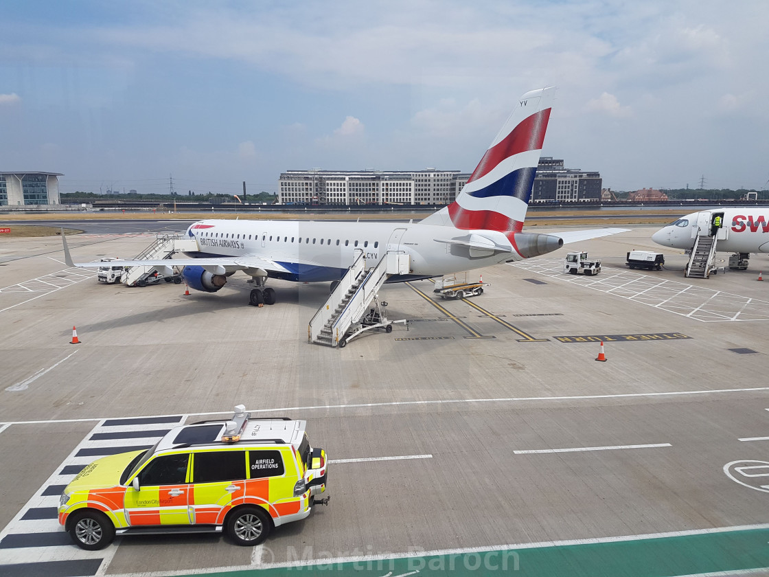 "British Airways - City Flyer Embraer" stock image