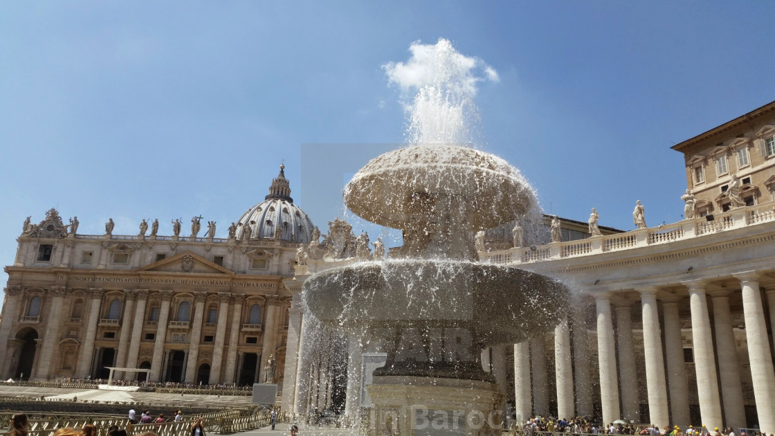 "Fontain at Pizza San Pietro" stock image