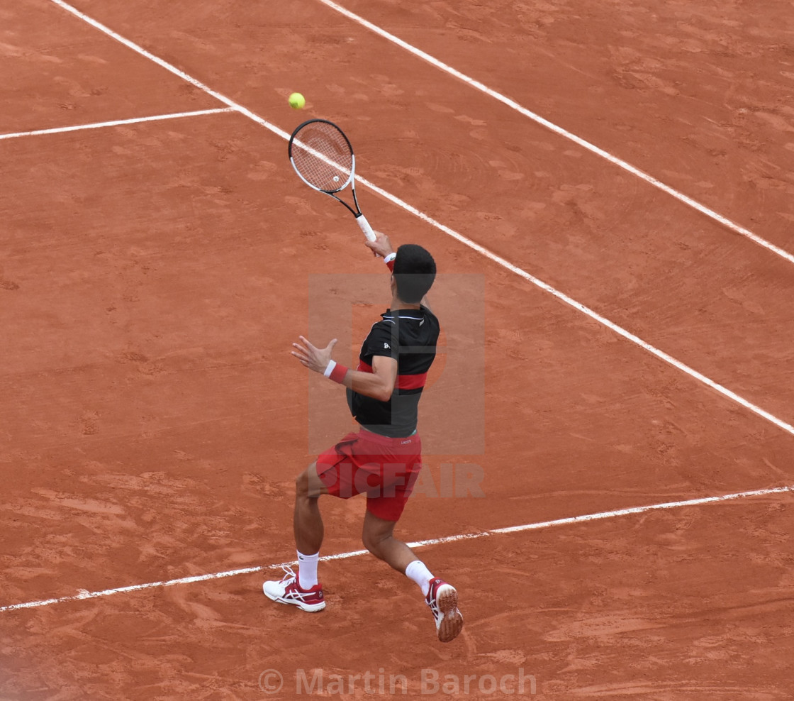 "Novak Djokovic Forehand 3.0" stock image