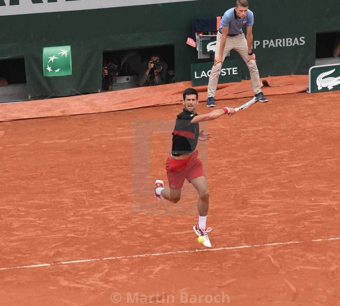 "Novak Djokovic Forehand 3.0" stock image