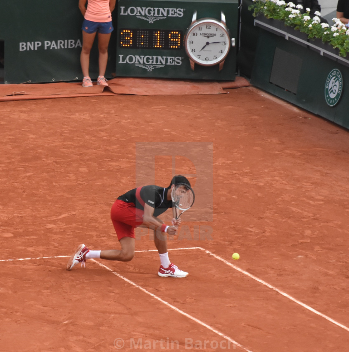 "Novak Djokovic Two-handed Backhand" stock image