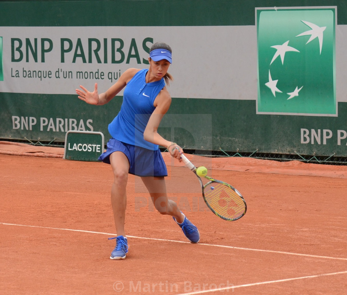 "Olga Danilovic Leftie Forehand" stock image