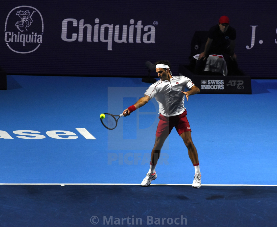 "Roger Federer Forehand 3.0" stock image