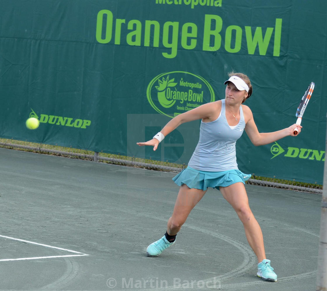 "Marketa Vondrousova Leftie Forehand" stock image