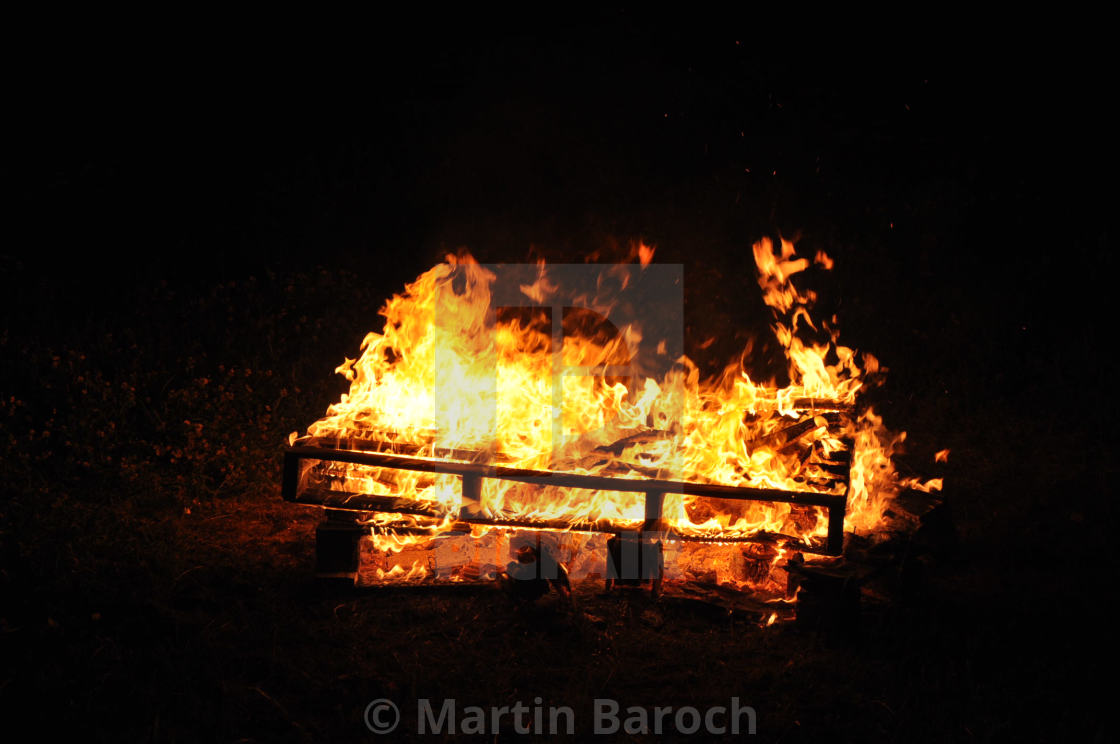 "Burning Fire" stock image