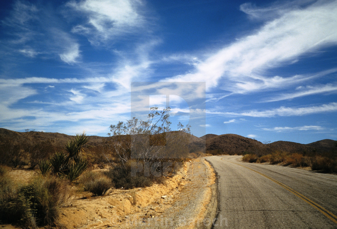 "Mojave Desert Road" stock image