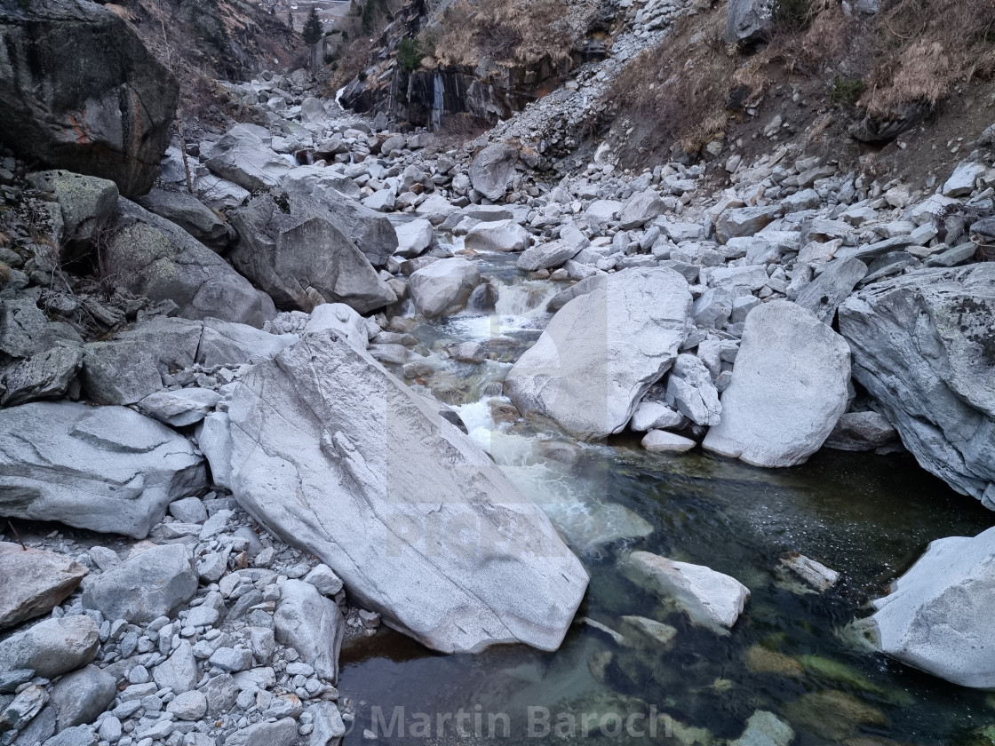 "Alpine creek" stock image