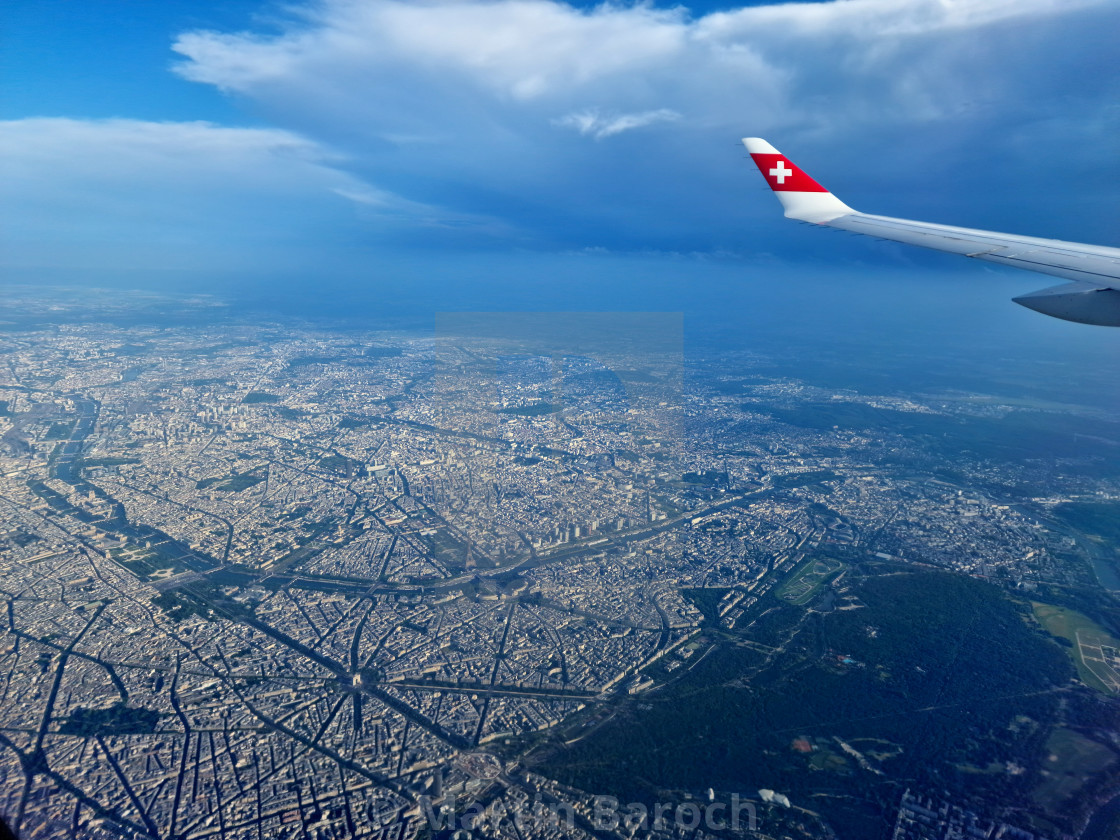 "Paris from above" stock image