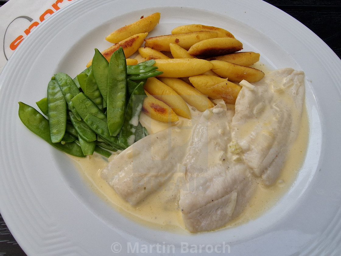 "Seafood lunch" stock image