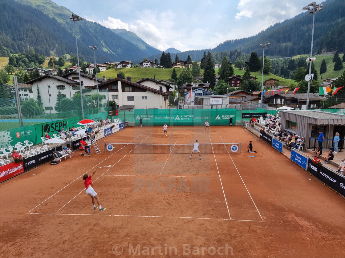 "Klosters Center Court" stock image