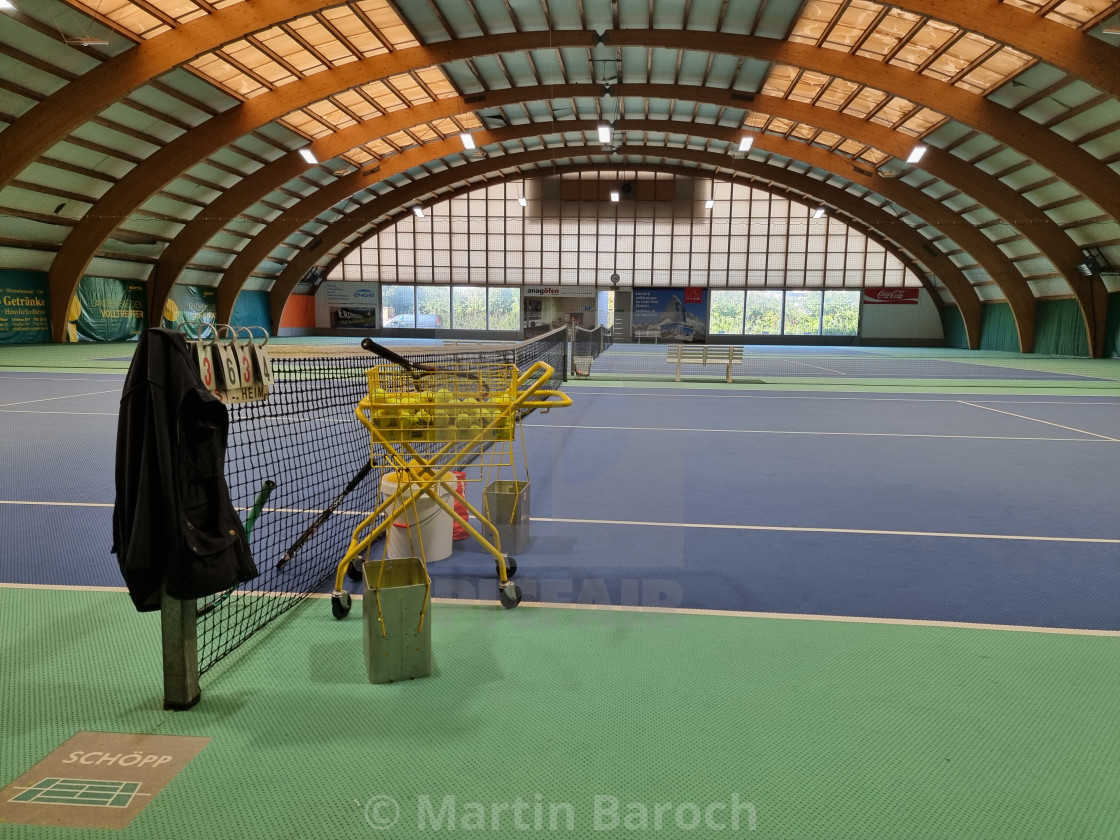 "Indoor tennis courts Cham" stock image