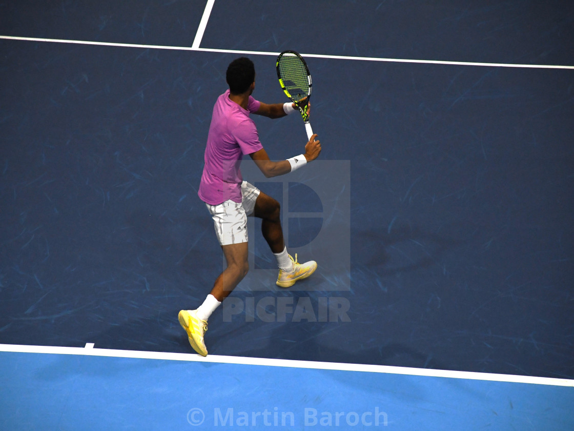 "Felix Auger-Aliassime Forehand" stock image