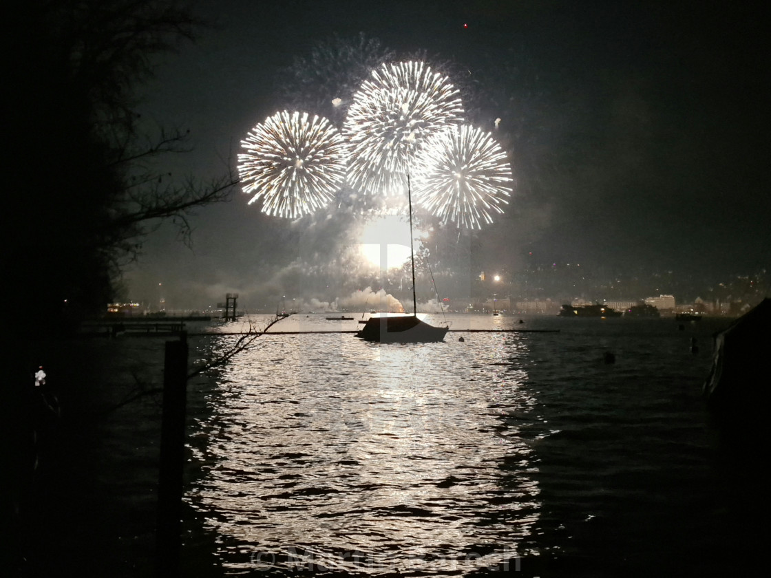 "Zurich fireworks" stock image