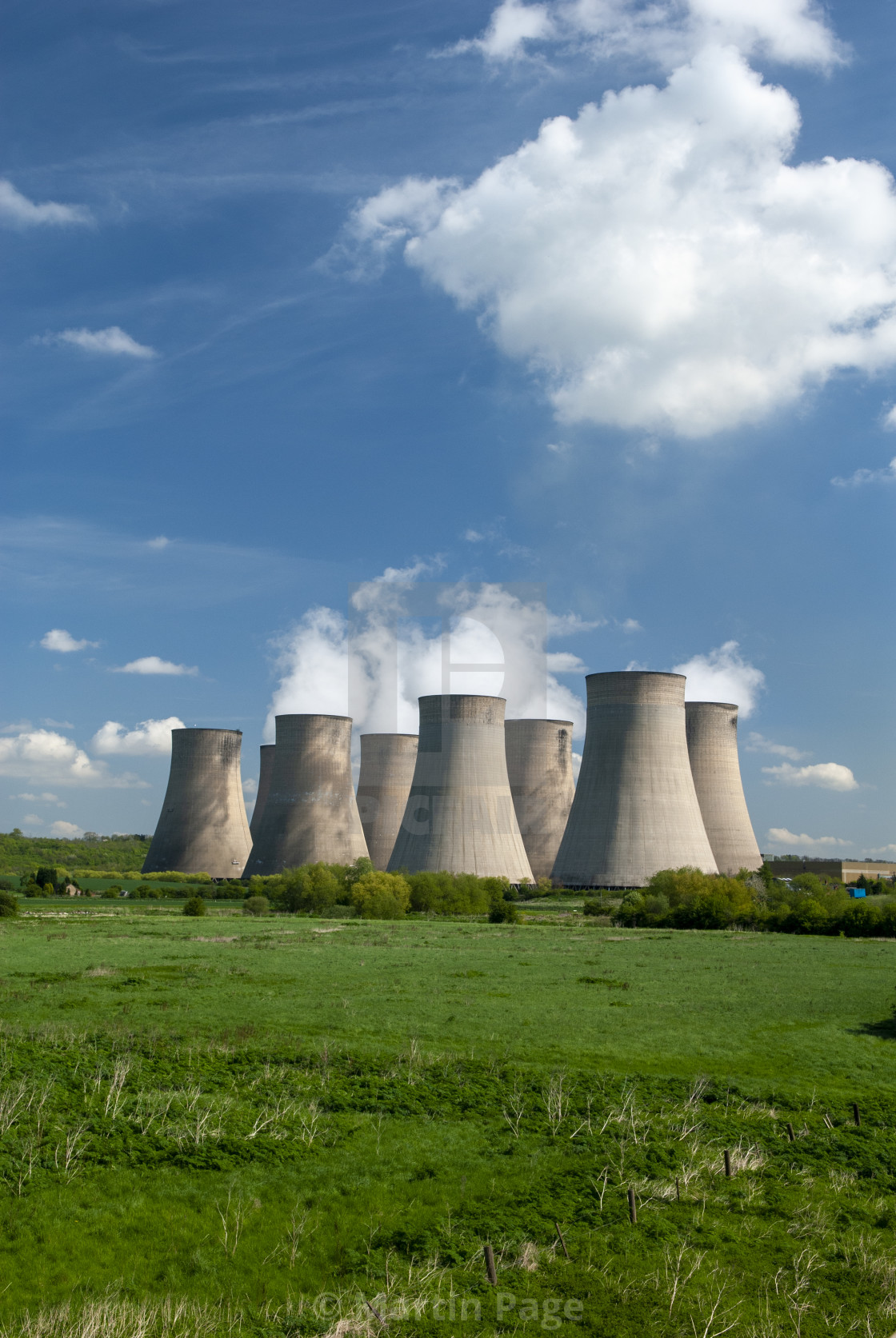 "Ratcliffe on Soar Power Station, near Nottingham, England." stock image