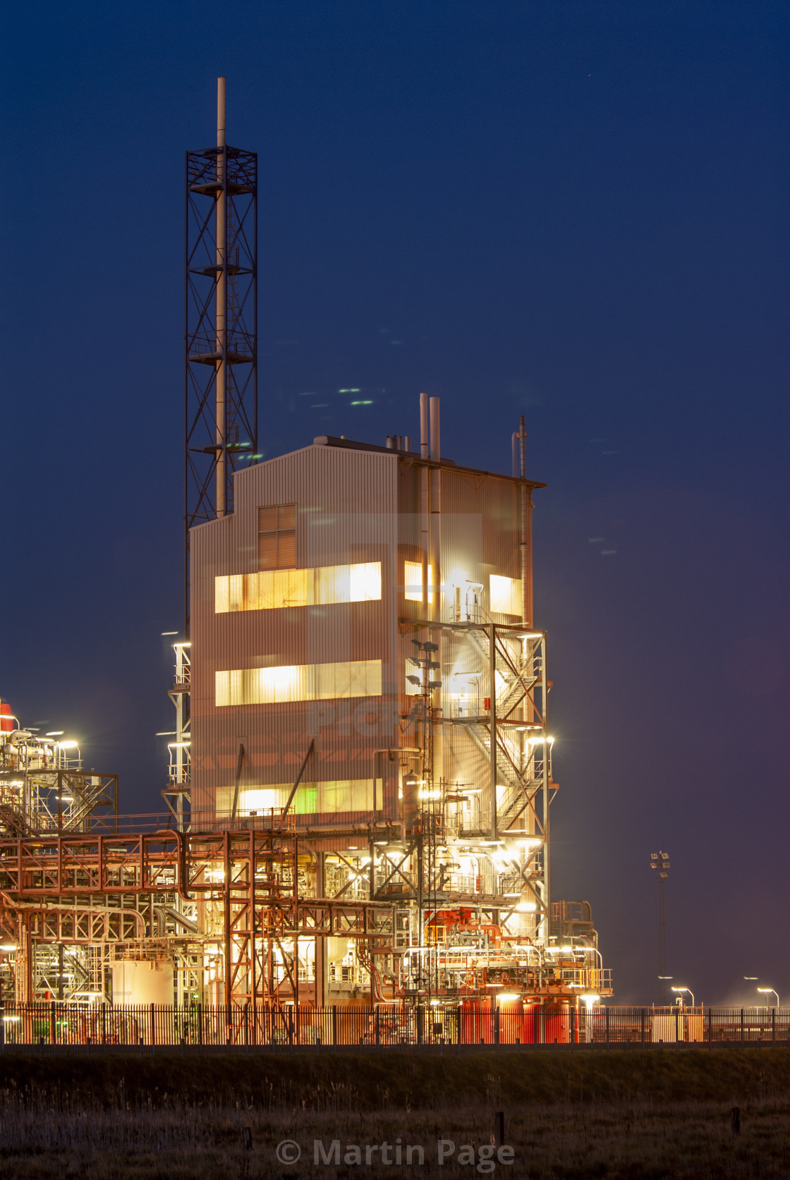 "Huntsman Tioxide Greatham Factory on Teeside, North England." stock image