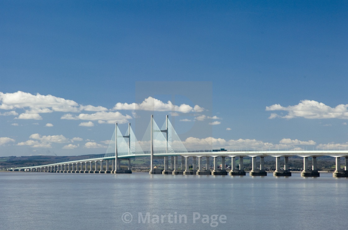 "The Second Severn Crossing, Gloucestershire and Monmouthshire." stock image