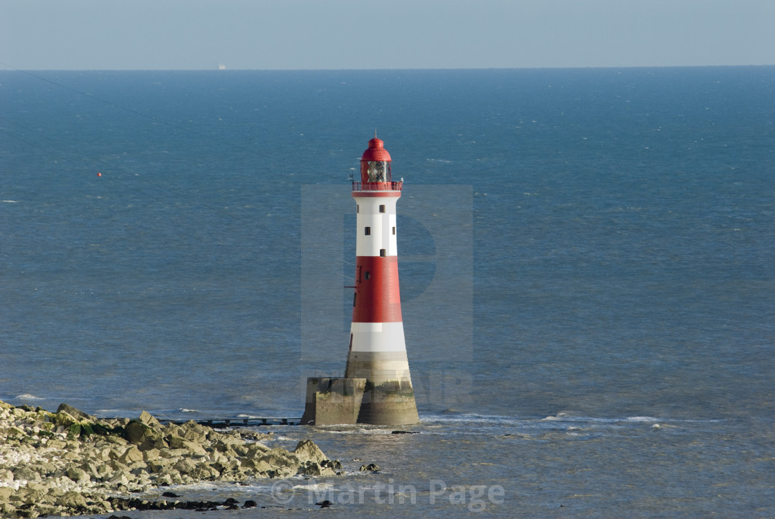 "Beachy Head Lighthouse, East Sussex." stock image