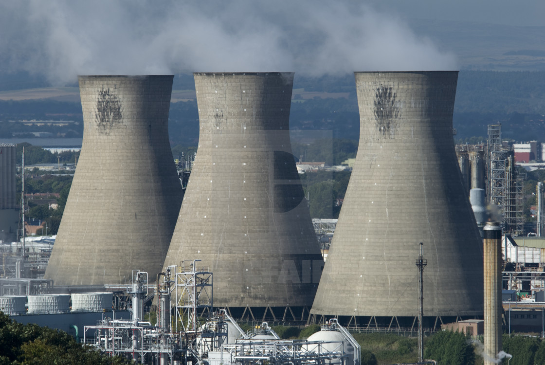 "Grangemouth Oil Refinery, Scotland." stock image