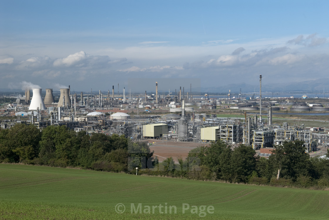 "Grangemouth Oil Refinery, Scotland." stock image