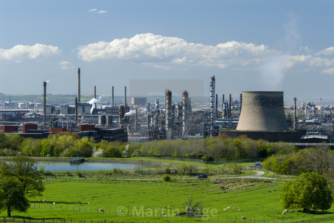 "The Huntsman Petro-chemical Plant, Wilton International Site, Middlesborough, Teesside, England." stock image