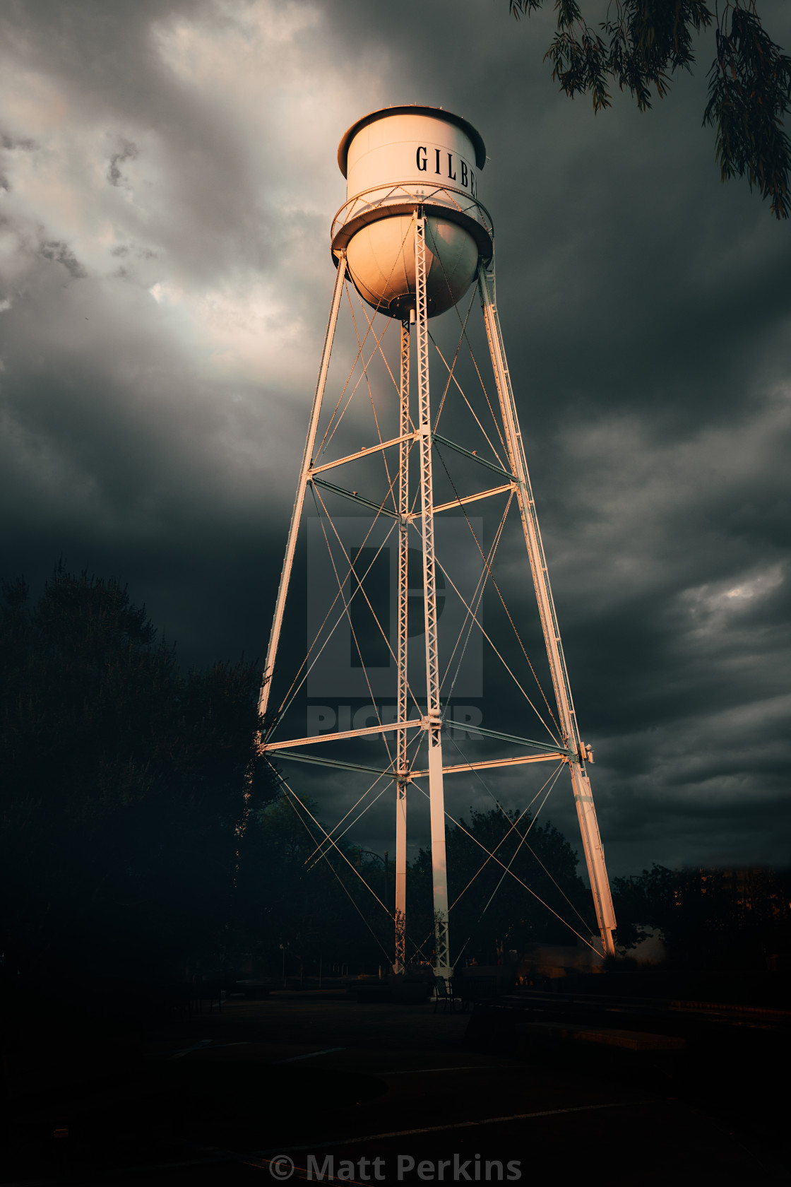 "Water Tower" by Matt Perkins - $63.49 "Water Tower" stock image