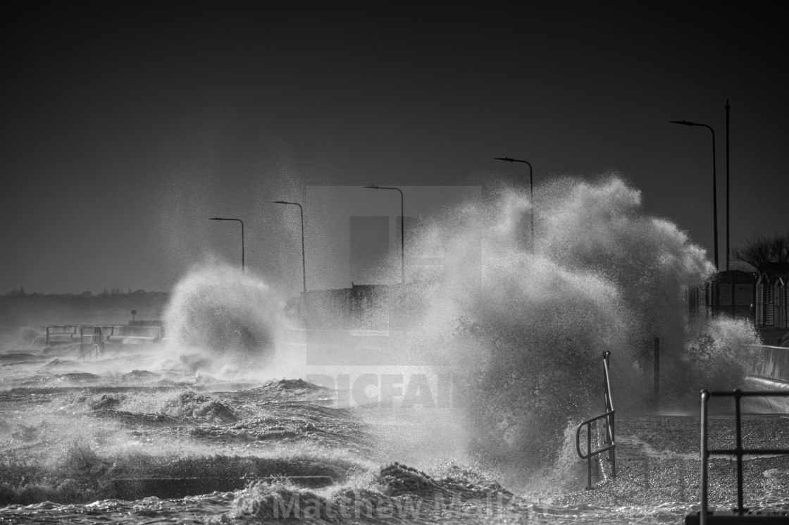 "Stormy at Dovercourt Bay" stock image