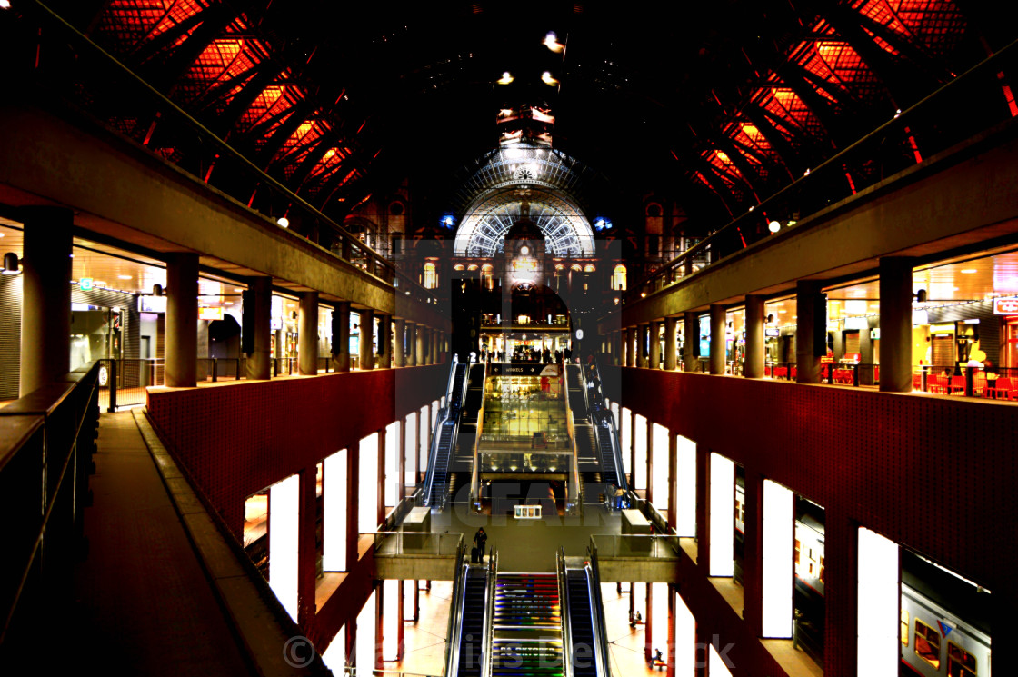 "Antwerp Central Station" stock image