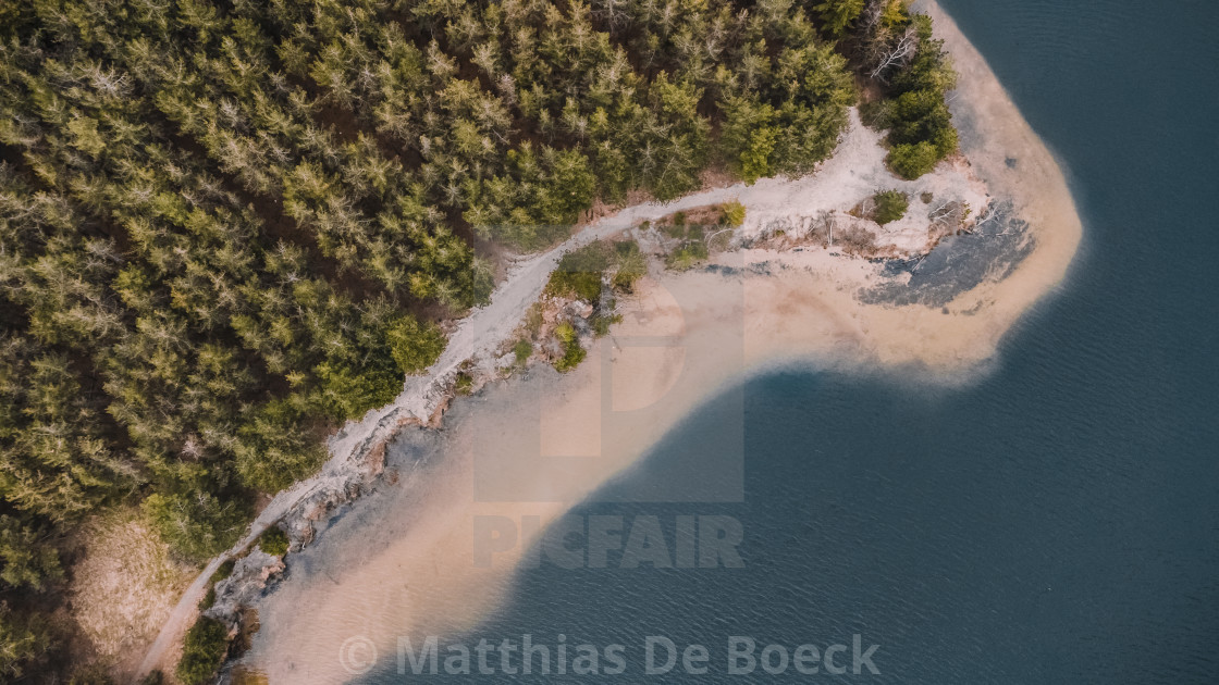 "Areal drone view on a lake" by Matthias De Boeck - $76.61 "Areal drone view on a lake" stock image