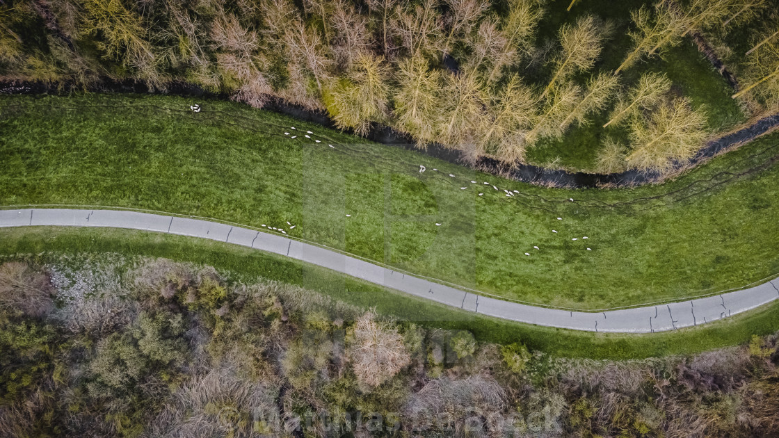 "Areal shot of the bank of river "Scheldt", Belgium" by Matthias De Boeck - $76.61 "Areal shot of the bank of river "Scheldt", Belgium" stock image