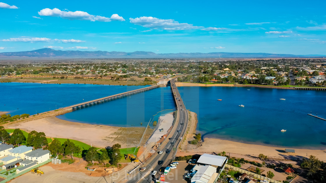 "Construction has begun on Port Augusta Bridge" by Michael Allen - $3.67 "Construction has begun on Port Augusta Bridge" stock image