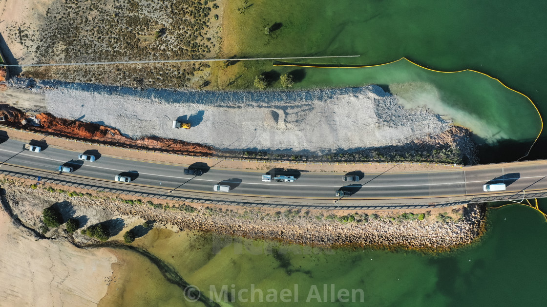 "Construction has begun on Port Augusta Bridge" by Michael Allen - $3.67 "Construction has begun on Port Augusta Bridge" stock image