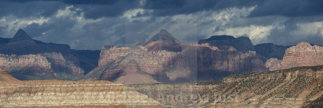 "Zion's West Temple" stock image