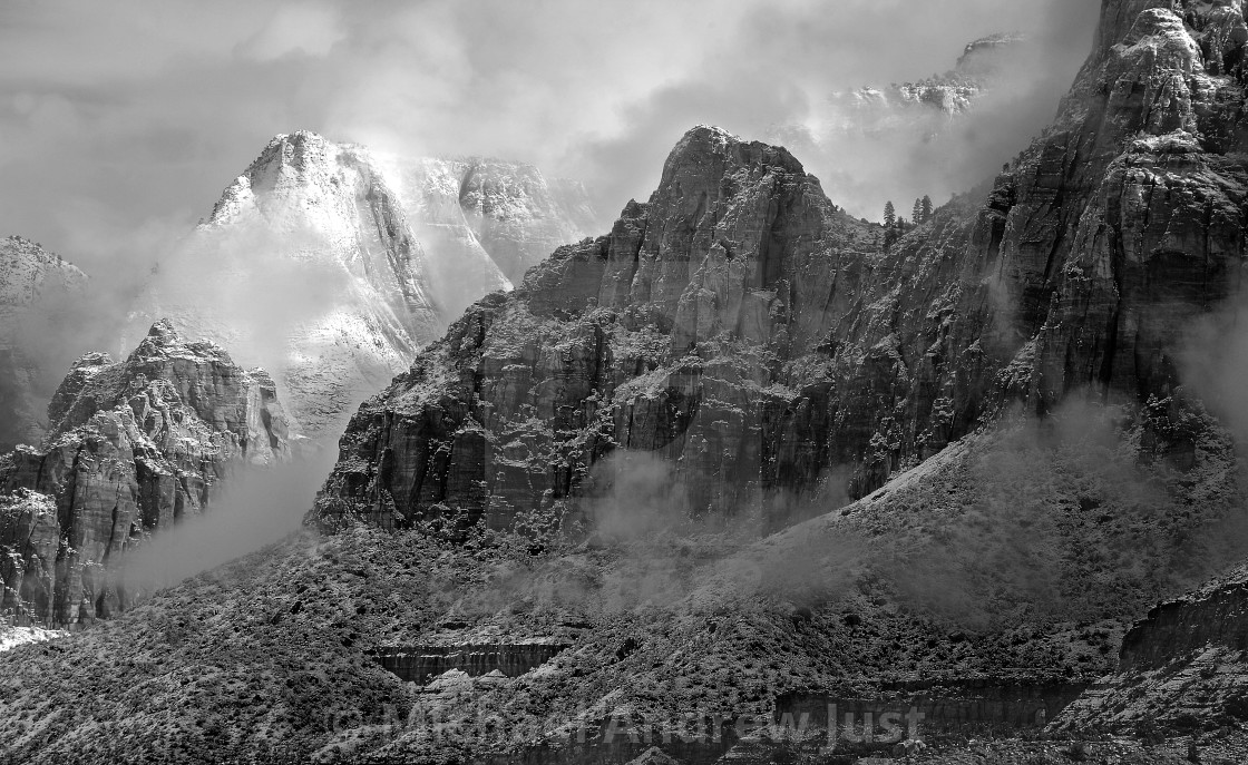 "Zion Winter" stock image