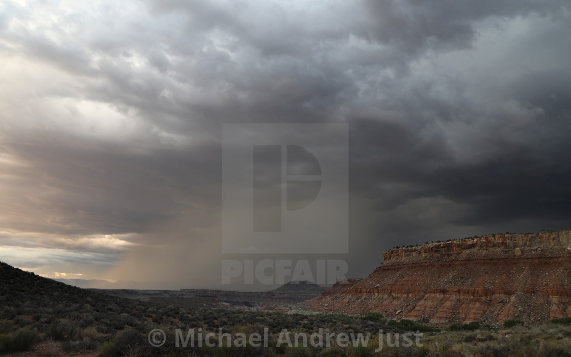 "Zion Canyon Storms" stock image