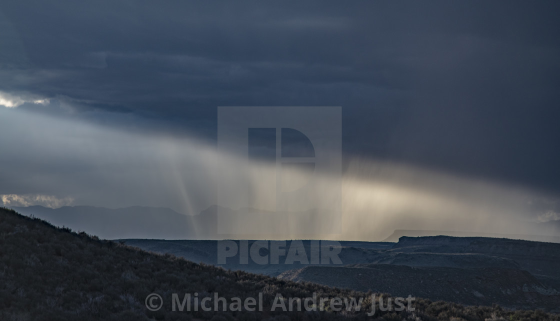 "Zion Monsoon Storm" stock image