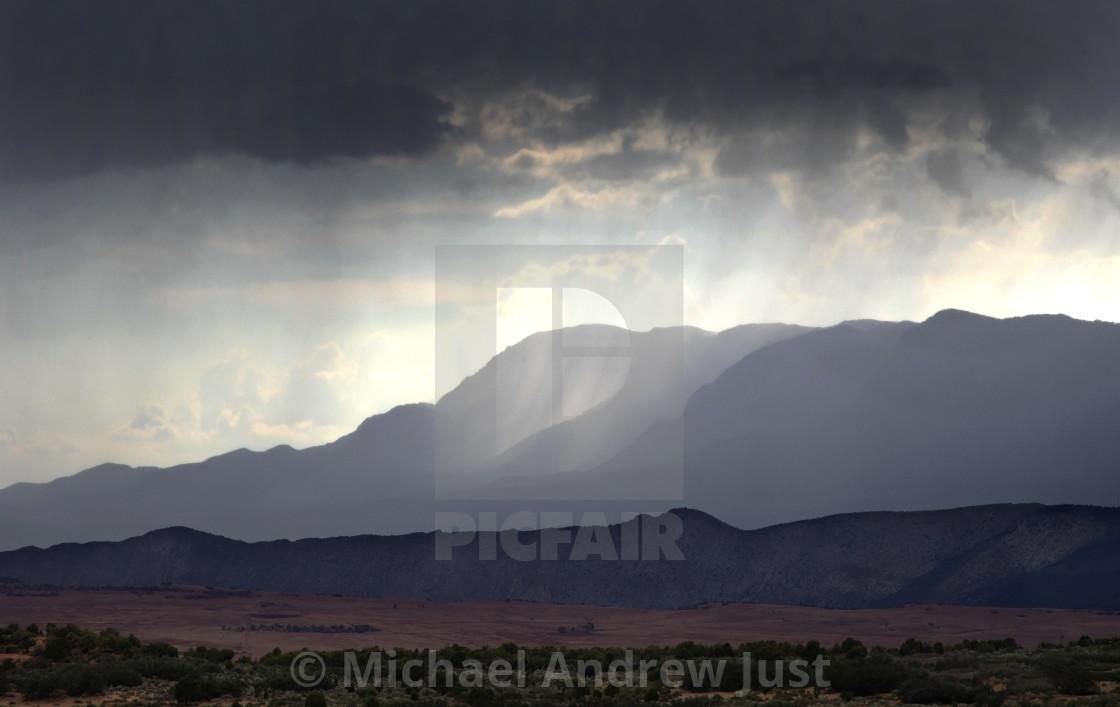 "Zion Kolob Storms" stock image