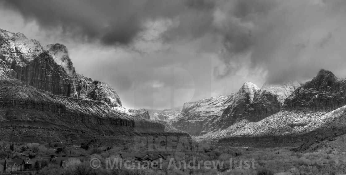 "Zion Winter" stock image