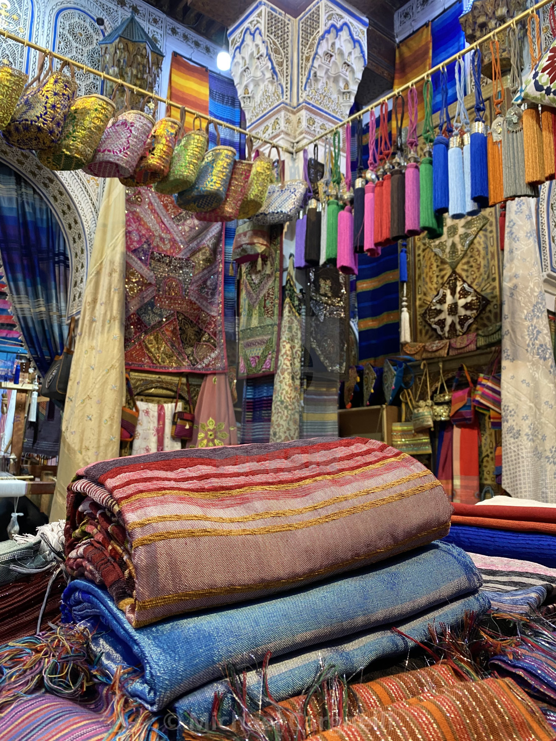 "Moroccan Textiles" stock image