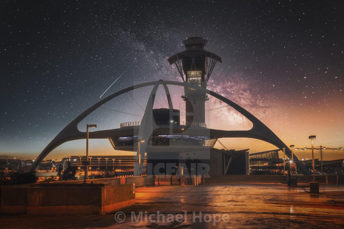 "LAX Encounters Los Angeles Airport" stock image