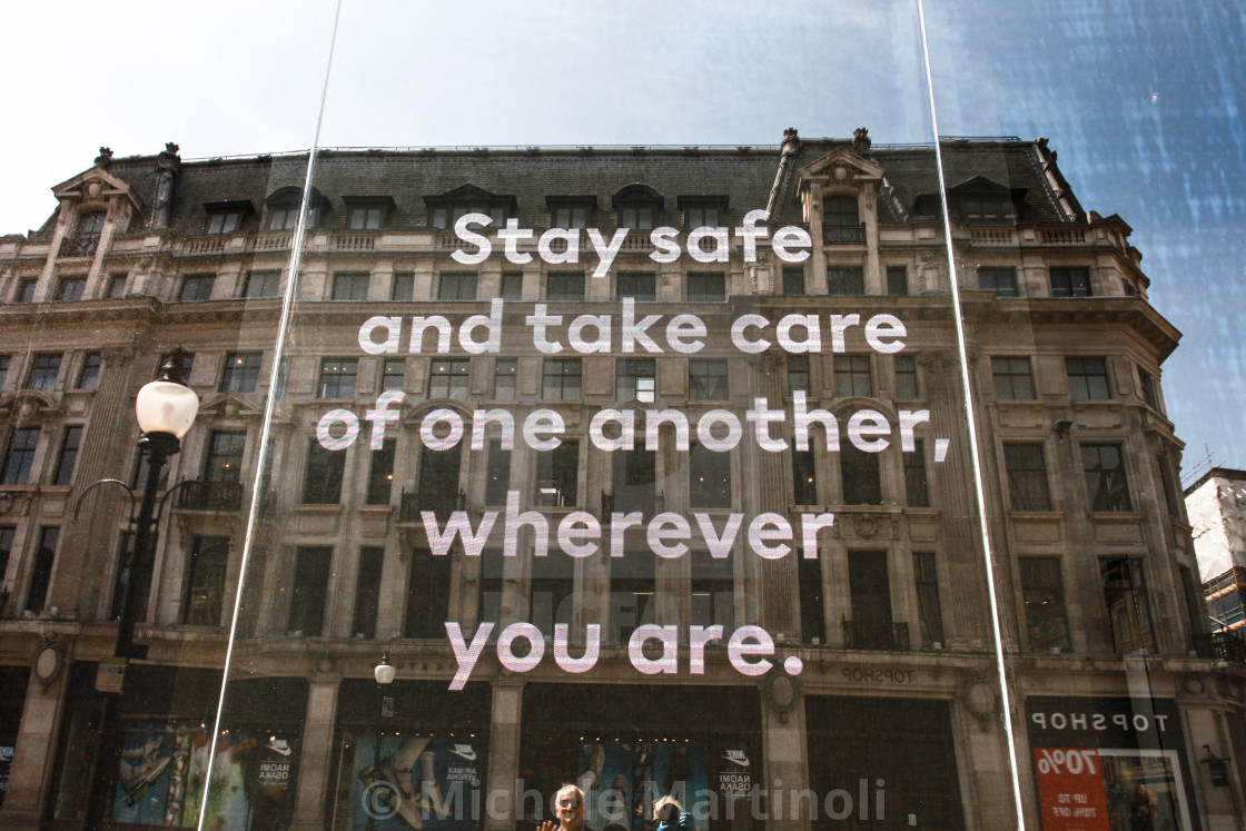 "Stay Safe and take care of one another wherever you are" by Michele Martinoli - $12.44 "Stay Safe and take care of one another wherever you are" stock image