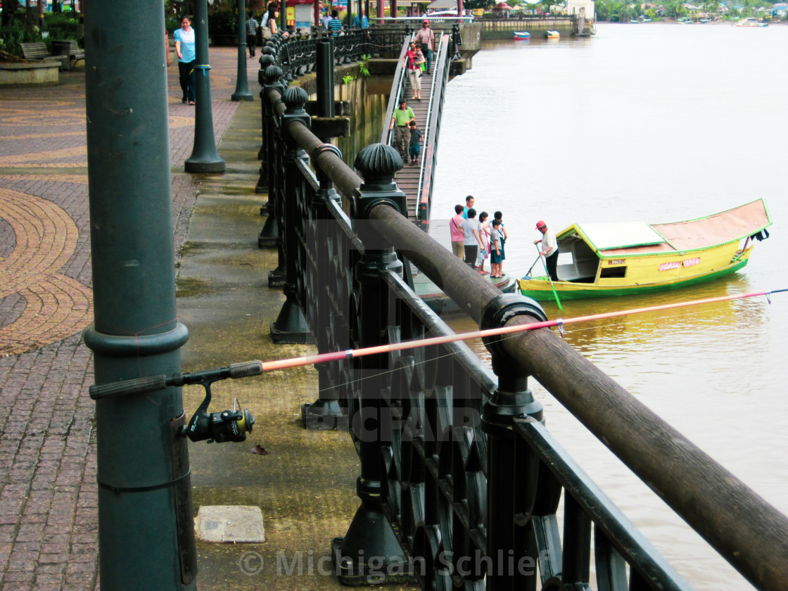 "Kuching fish pole" stock image