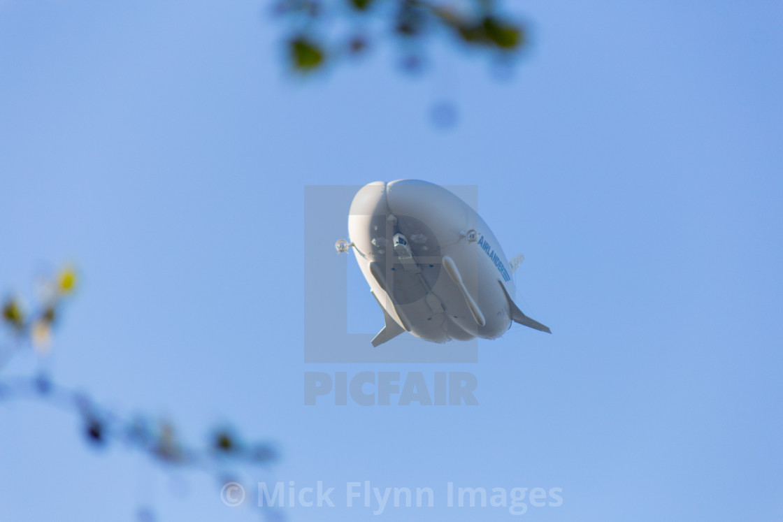 "Cardington, Bedfordshire, UK. 10th May, 2017. The Hybrid Air Vehicles..." stock image