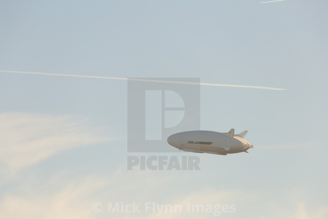 "Cardington, Bedfordshire, UK. 10th May, 2017. The Hybrid Air Vehicles..." stock image